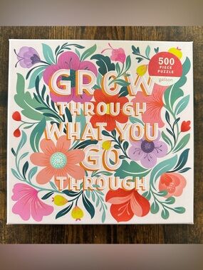 Galison Puzzle, Grow Through What You Go Through, 500 pieces